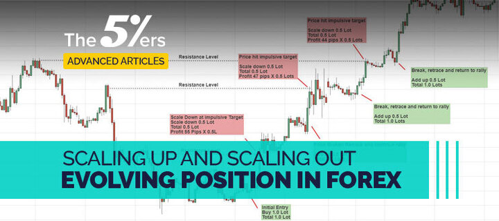 Scaling Up and Scaling Out Evolving Position in Forex
