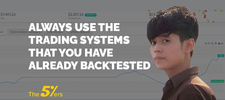 Always Use the Trading Systems that You Have Already Backtested