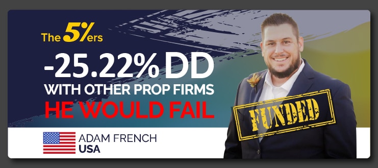-25.22% Drawdown – With Other Prop Firms He Would Fail – With The5ers He’s Funded