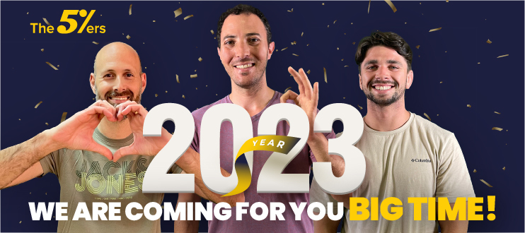 In this video, Alex hosts Saul Lokier, the general manager of The5ers, and Michael Katz, the CEO of Trade The Pool, to review the 2022 year and to give some hints on what you can expect to get in 2023.