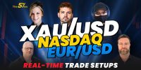 Real-Time Trade Setups – XAU/USD, NASDAQ & EUR/USD
