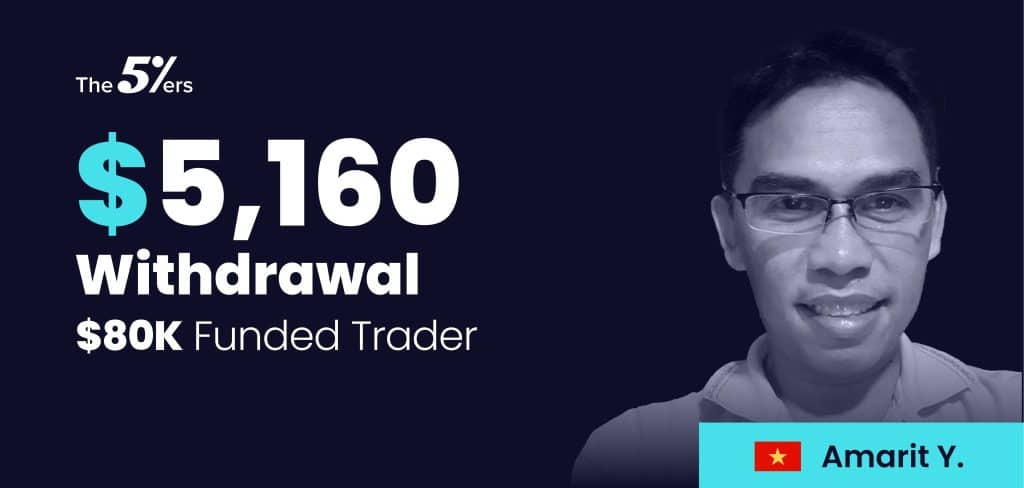 $80K Funded Trader Got Paid 8 times and Withdrew $5,160